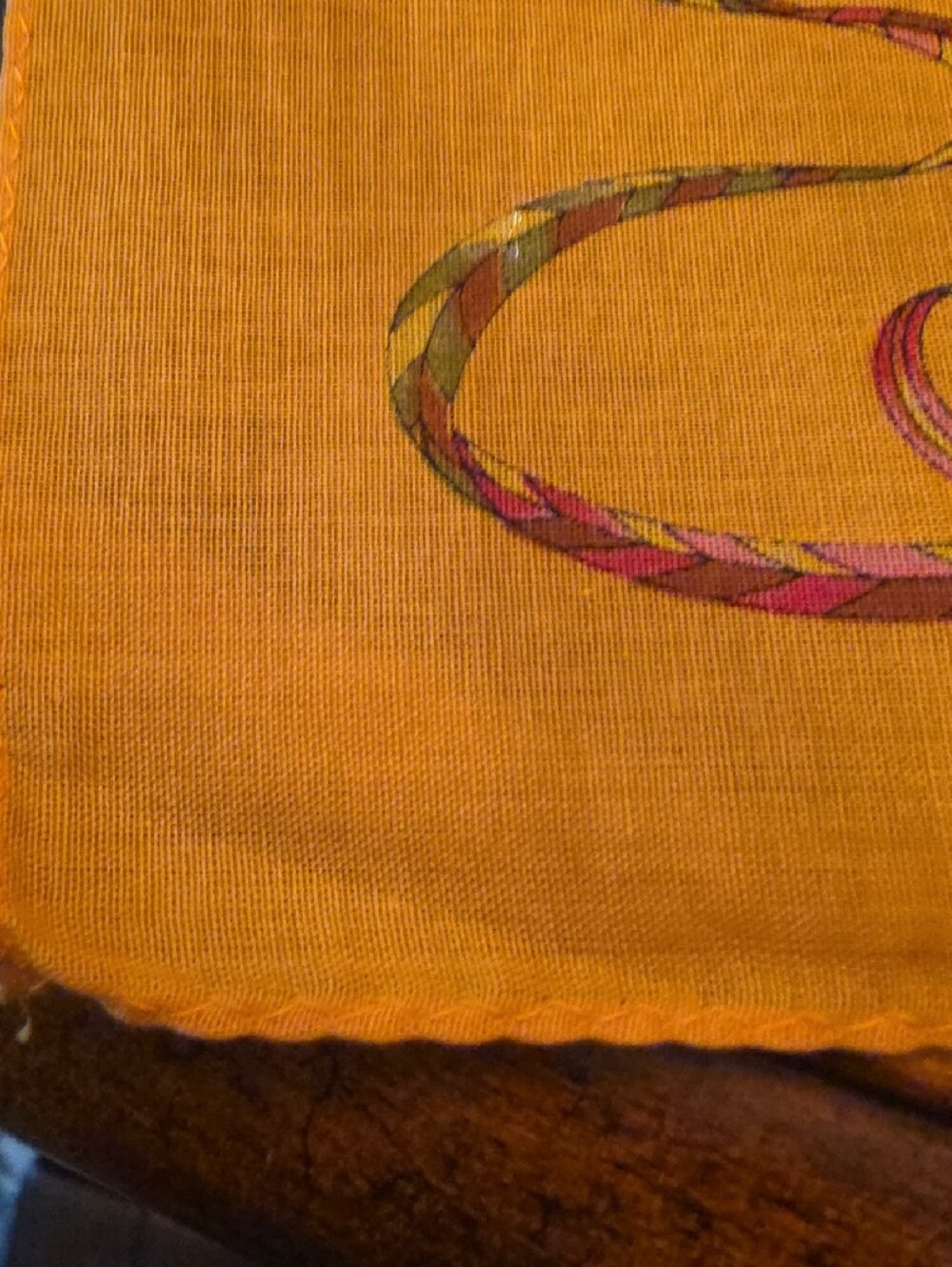Salvatore Ferragamo Yellow Multicolor 100% Cotton with Animal and Scroll Motif - Picture 7 of 8